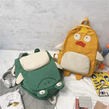Frog Duck Backpack Women Schoolbag Teenage Girls Back Pack Nylon School Backpack
