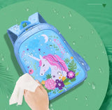 Unicorn Schoolbag for Girls Boys Orthopedic Backpack