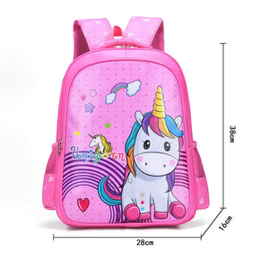 Unicorn Schoolbag for Girls Boys Orthopedic Backpack