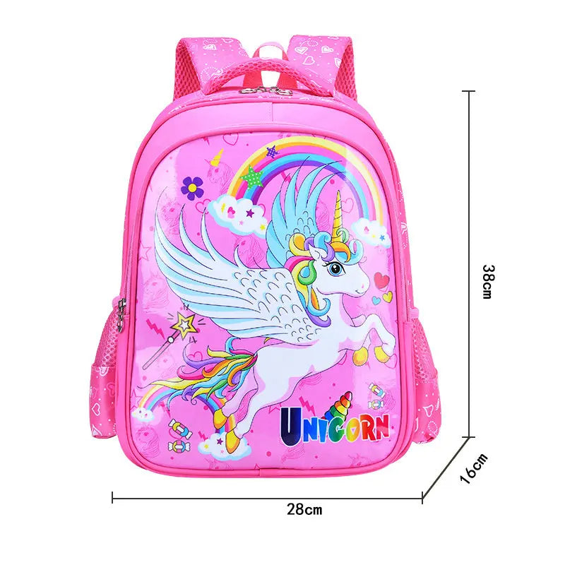 Unicorn Schoolbag for Girls Boys Orthopedic Backpack