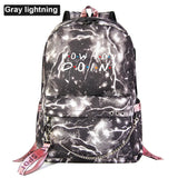Canvas USB Laptop Backpack Kids School Book Bag Women Men