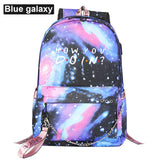 Canvas USB Laptop Backpack Kids School Book Bag Women Men