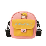 Canvas Girl Messenger Bag Shoulder Bag for Women