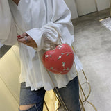 Embroidery Heart Shape Crossbody Lace Shoulder Bag