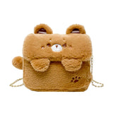 Plush Bear Bag Doll Shoulder Bag Female Plush Messenger Bag