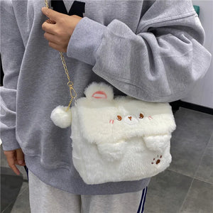 Plush Bear Bag Doll Shoulder Bag Female Plush Messenger Bag