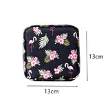 Sanitary Napkins Package Organizer Bag Striped Cosmetic Travel Storage