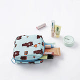 Sanitary Napkins Package Organizer Bag Striped Cosmetic Travel Storage