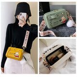 Women's Small Shoulder Bag with Bear Print