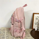 Women Large Capacity Backpack Waterproof Nylon Female Schoolbag College