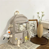 Women Large Capacity Backpack Waterproof Nylon Female Schoolbag College