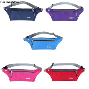 Waterproof Cycling Sports Waist Bag Fitness Running Shoulder Purse Gym Fanny Pac