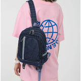 Denim Canvas Women Backpack High Capacity Teenage Girls Female Rucksack