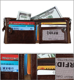 Anti-theft Rfid Cow Leather Men's Wallet