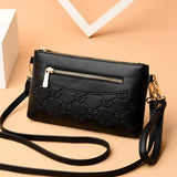 Women Envelope Bag PU Leather Card Phone Money Bag for Female Messenger