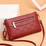 Women Envelope Bag PU Leather Card Phone Money Bag for Female Messenger