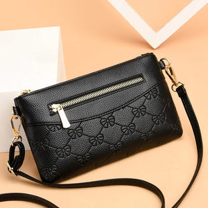 Women Envelope Bag PU Leather Card Phone Money Bag for Female Messenger