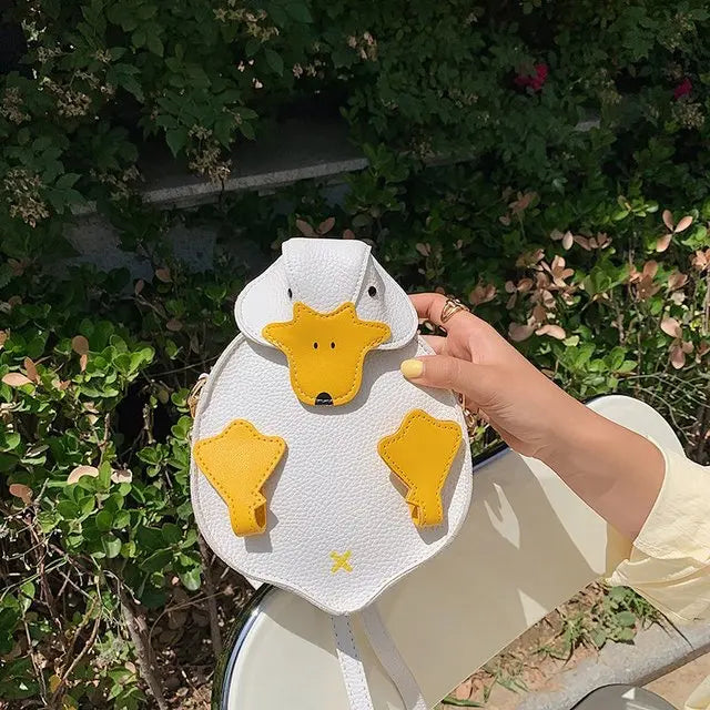 Cartoon Duck Shoulder Bag Small Crossbody Women Messenger Purses