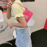 Dirty Pink Nubuck Mini Shoulder Bag for Women