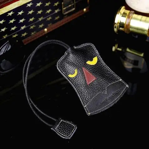 Leather Cartoon Key Wallet Key Storage Bag For Car