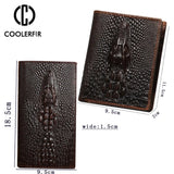 Men's Leather Wallet Long Cowskin Money Bag PJ012