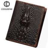 Men's Leather Wallet Long Cowskin Money Bag PJ012