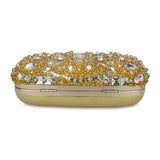 Women's Sequined Evening Bag Beaded Floral Messenger Clutch Chain