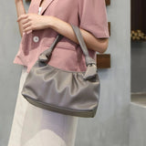Women Travel PU Leather Armpit Bag Double Shoulder Straps