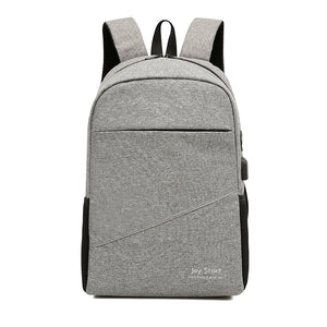 Oxford Laptop Backpack Men 15.6" Waterproof Bag USB Charging Business School