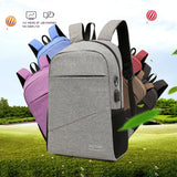 Oxford Laptop Backpack Men 15.6" Waterproof Bag USB Charging Business School