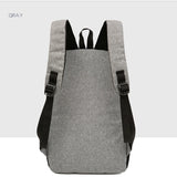Oxford Laptop Backpack Men 15.6" Waterproof Bag USB Charging Business School