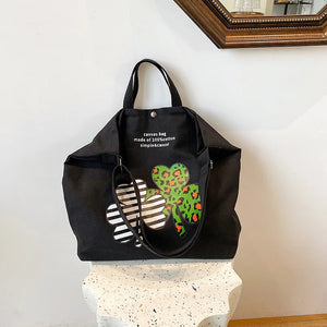 Canvas Shoulder Bag Shopping Bags Handbags Tote for Girls B470