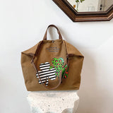 Canvas Shoulder Bag Shopping Bags Handbags Tote for Girls B470