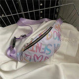 Women Monogram Fanny Pack Crossbody Cell Phone Purse Wallet