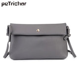Women Handbag Hasp Shoulder&Crossbody Bags PU Leather Soft Female Clutches Solid