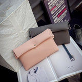 Women Handbag Hasp Shoulder&Crossbody Bags PU Leather Soft Female Clutches Solid