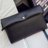 Women Handbag Hasp Shoulder&Crossbody Bags PU Leather Soft Female Clutches Solid
