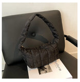 Embroidered Rhombus Shoulder Bag Oxford Tote Women's Handbag