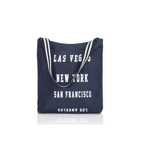 Women's Stripe Messenger Bag Cotton Two Colors