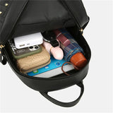 Women Leather Backpacks Female School Bag Teenager Girls Travel Back Bag