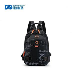 Mini Soft Touch Men Backpack Multi-Function Shoulder Bag