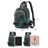 Mini Soft Touch Men Backpack Multi-Function Shoulder Bag