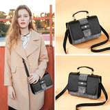 Shoulder Bag PU Leather Crossbody Messenger Bag Women
