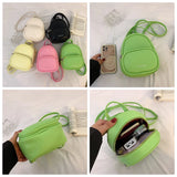 Mini Backpack Women Bag Pack Small Phone Pouch Soft PU Leather Schoolbag Lady Gi