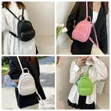 Mini Backpack Women Bag Pack Small Phone Pouch Soft PU Leather Schoolbag Lady Gi