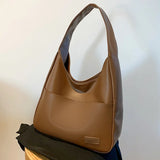 Large Capacity Shoulder Bag for Women Soft Pu Leather
