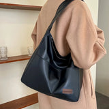 Large Capacity Shoulder Bag for Women Soft Pu Leather