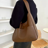 Large Capacity Shoulder Bag for Women Soft Pu Leather