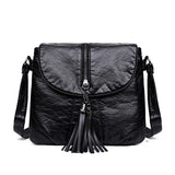 Soft Leather Crossbody Shoulder Bag Women Messenger Bag Female Flap Handbag