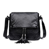 Soft Leather Crossbody Shoulder Bag Women Messenger Bag Female Flap Handbag